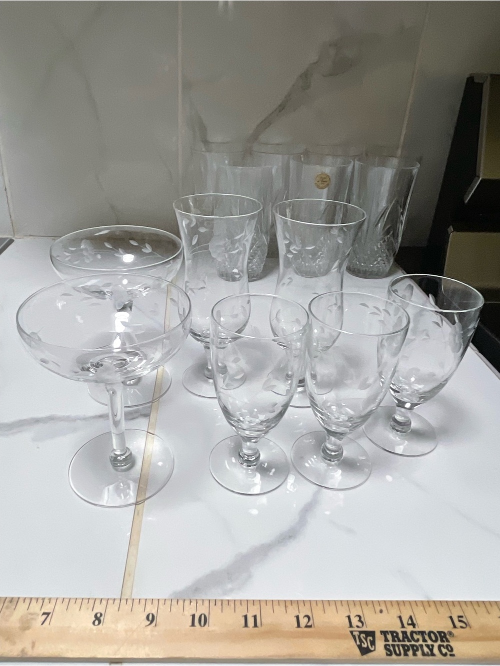 Vintage Princess House Heritage Crystal Collection - 7 pieces - 3 sizes